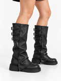 BOTA CAÑA ALTA TRES HEBILLAS 24C1287
