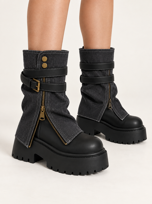 BOTA DOBLE CAÑA JEAN 26C0032