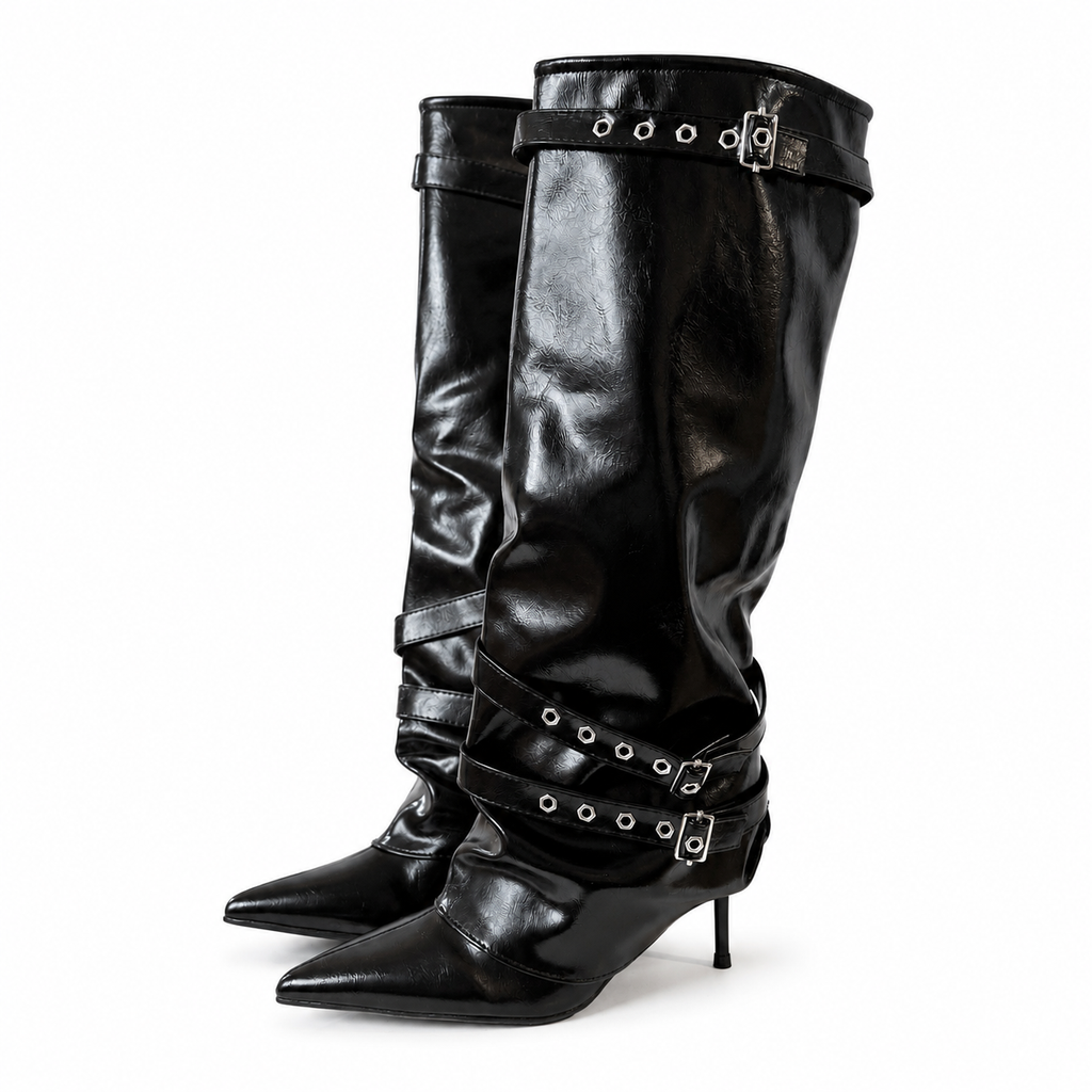 BOTA ALTA CON HEBILLAS 26C0034