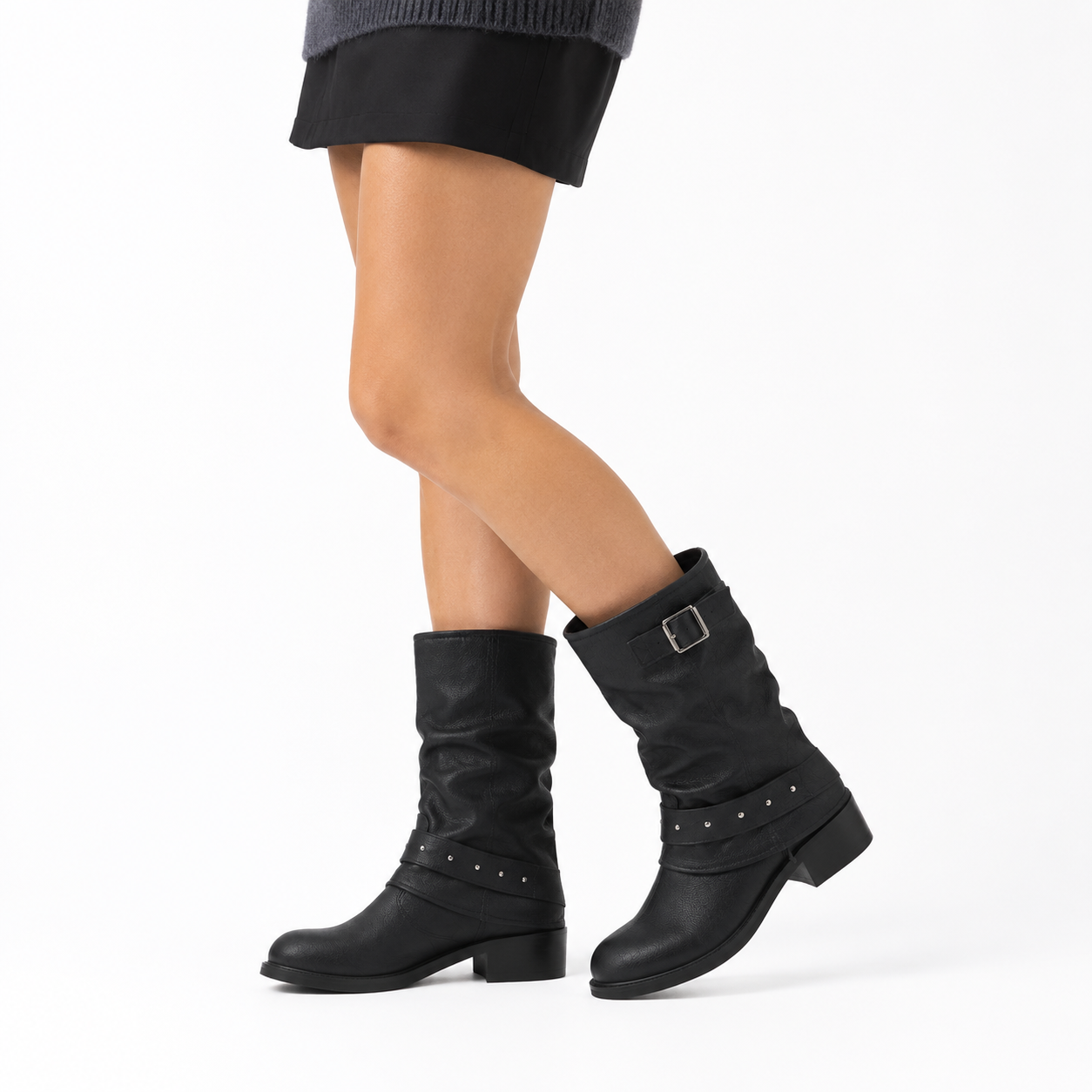 BOTA CORTA CUERINA TELA 26C0051