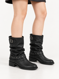 BOTA CORTA CUERINA TELA 26C0051