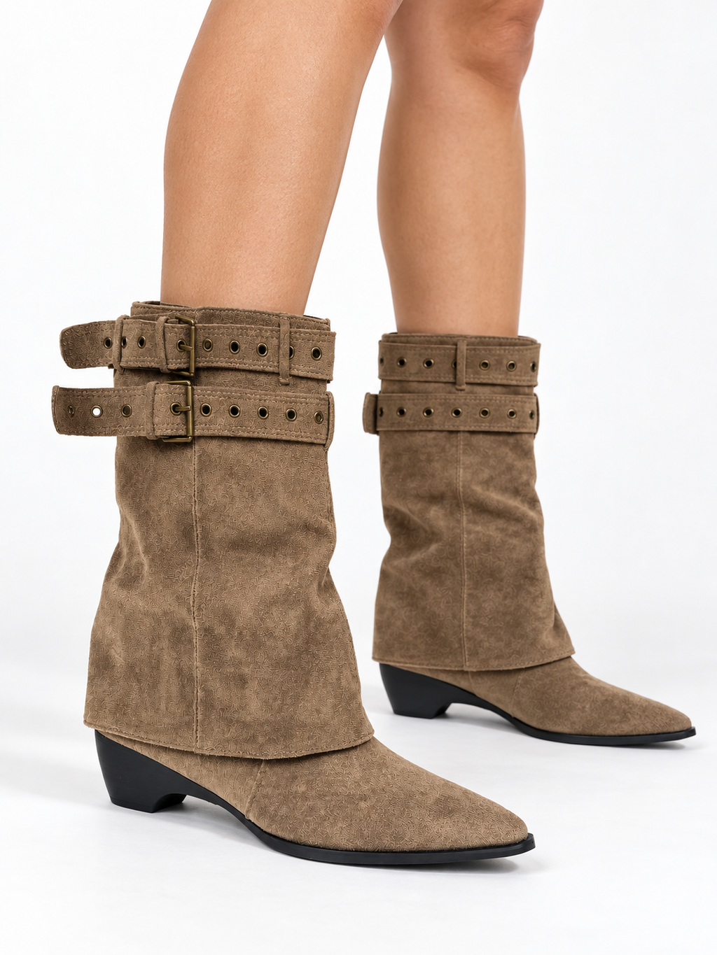 BOTA HEBILLAS CAQUI 26C0086