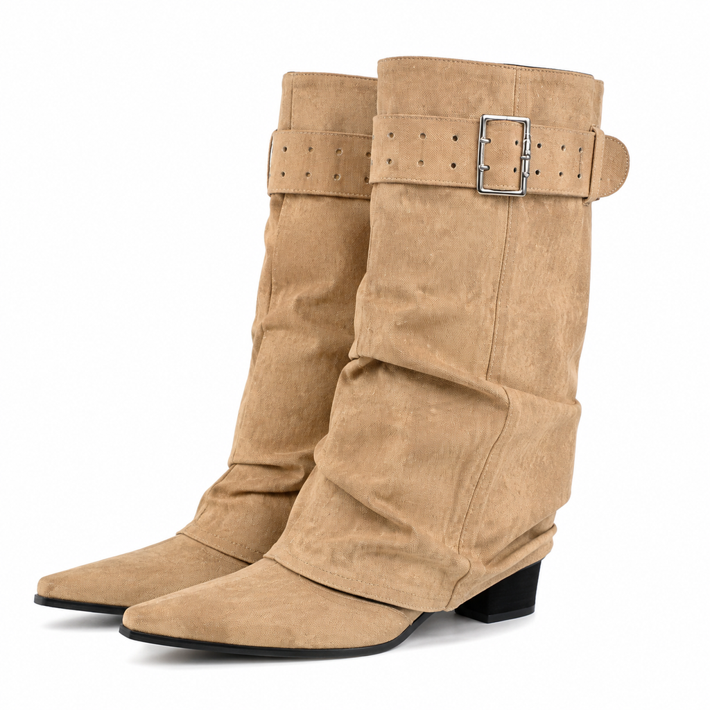 BOTA PLEGADA CAQUI 26C0088