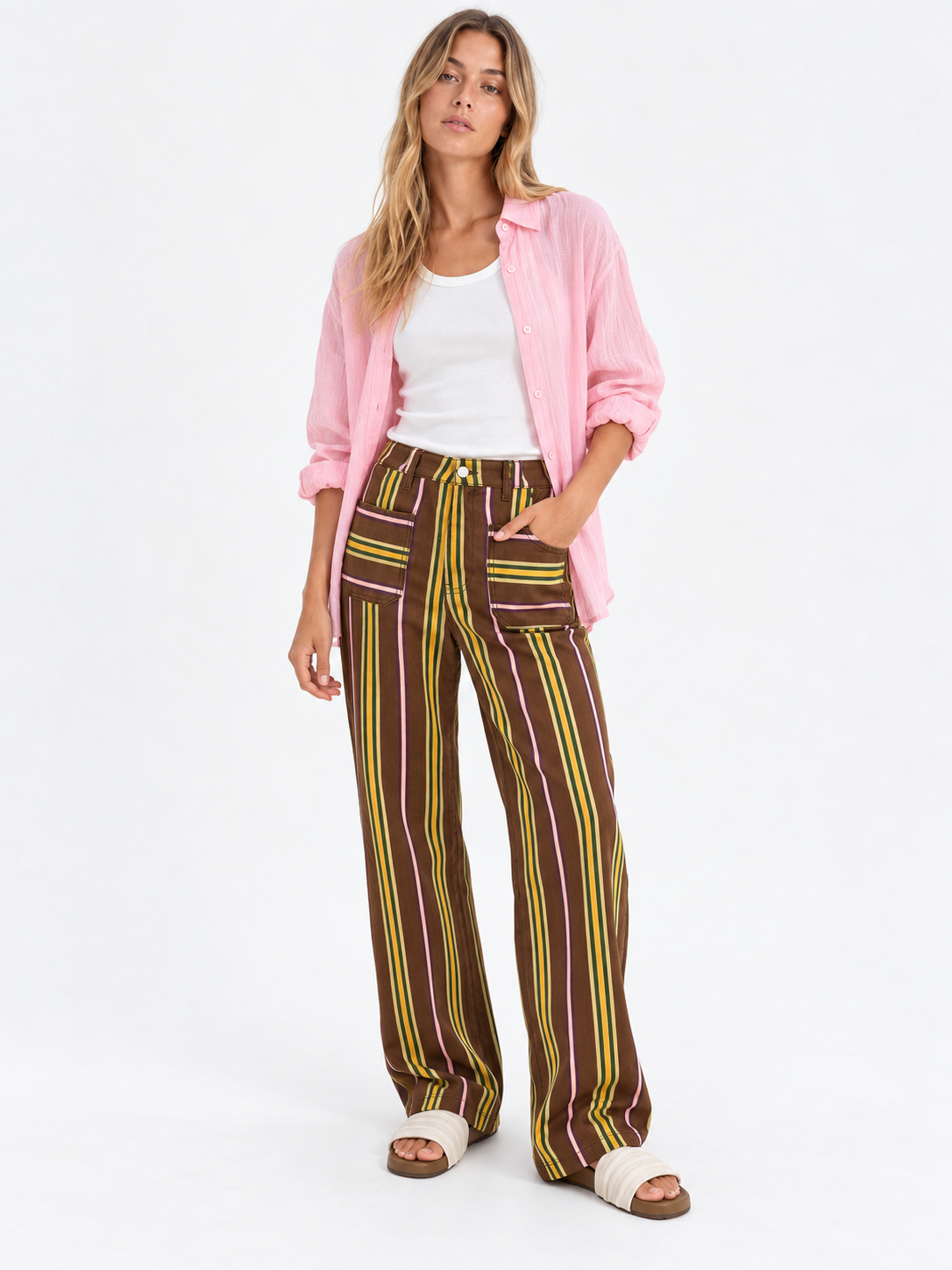 PANTALÓN RAYAS BOLSILLOS 26R0200