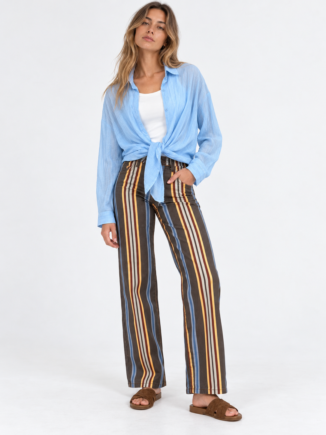 PANTALÓN LARGO RAYAS 26R0201