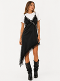 VESTIDO SEDA ENCAJE 25R8217