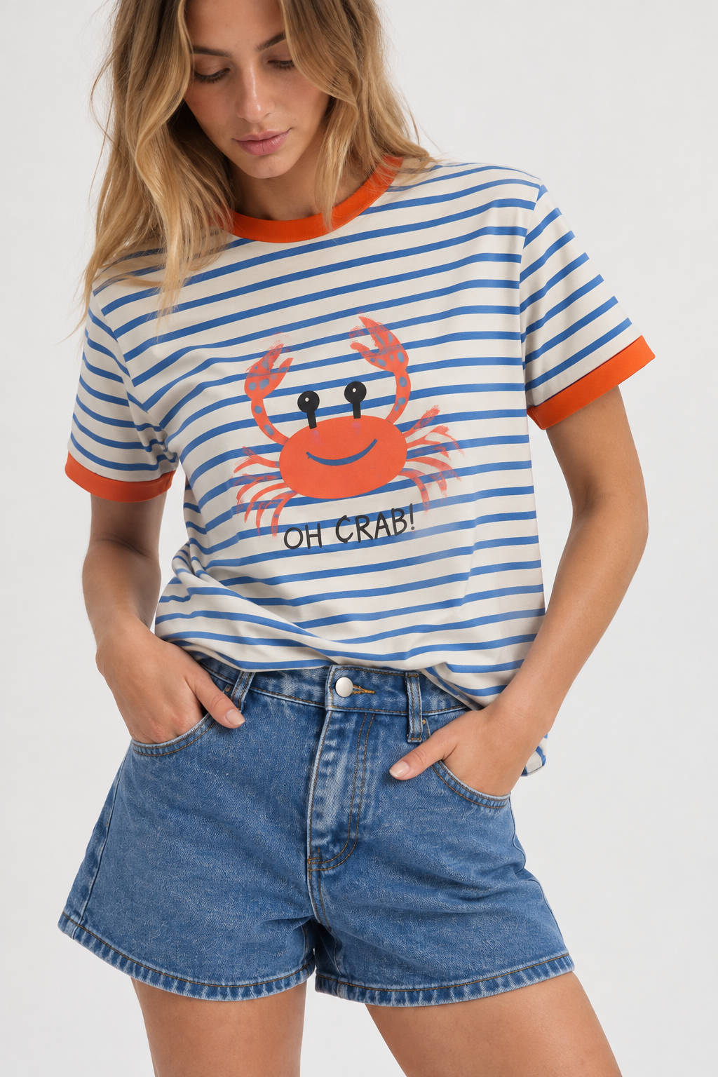 REMERA CANGREJO RAYAS AZULES 26R0186