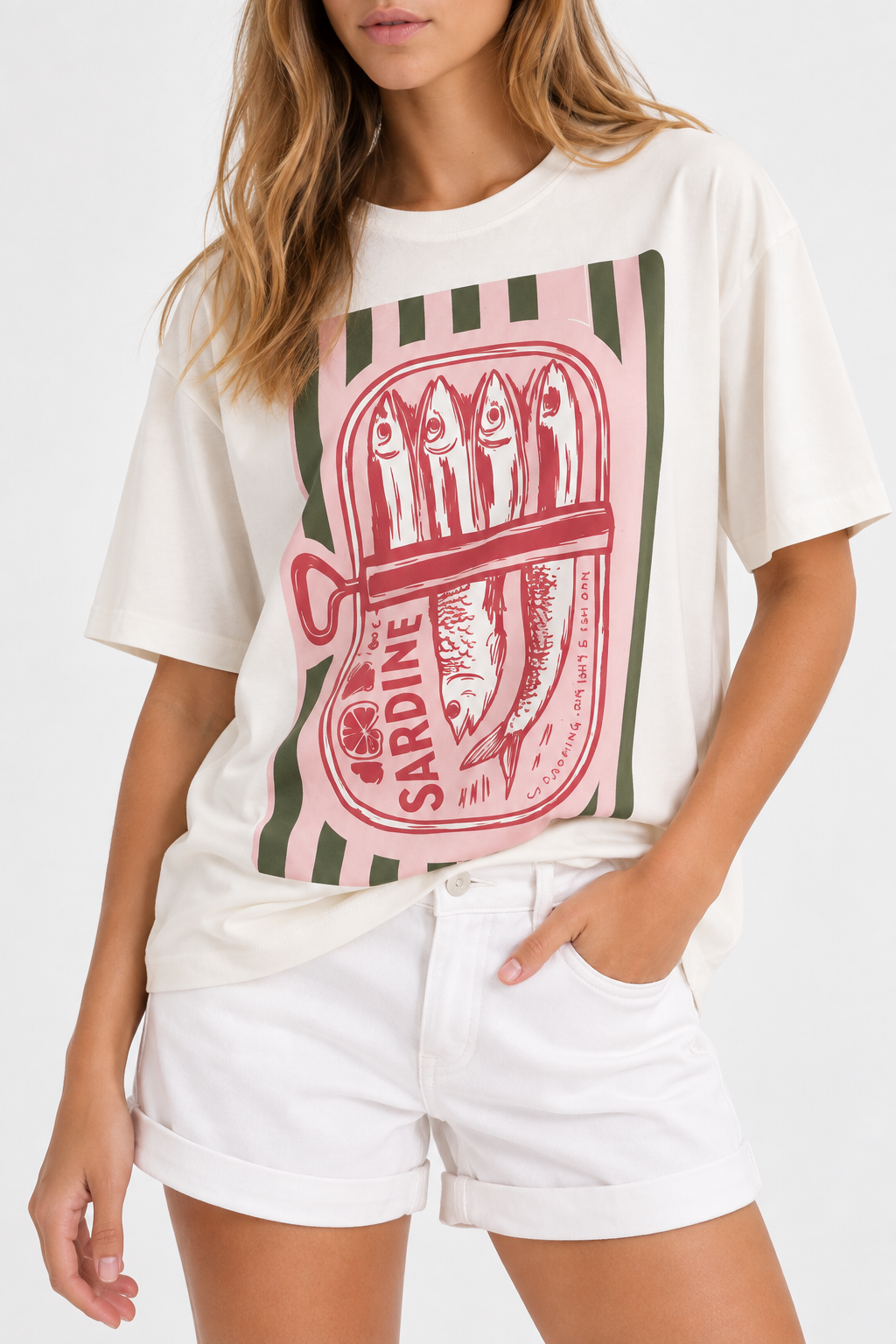 REMERA RAYAS CUATRO PECES 26R0174