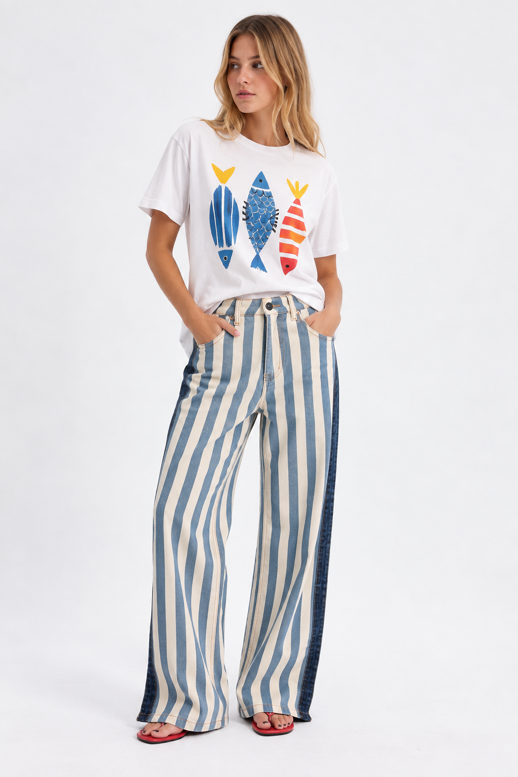 REMERA TRES PECES PECHO 26R0177