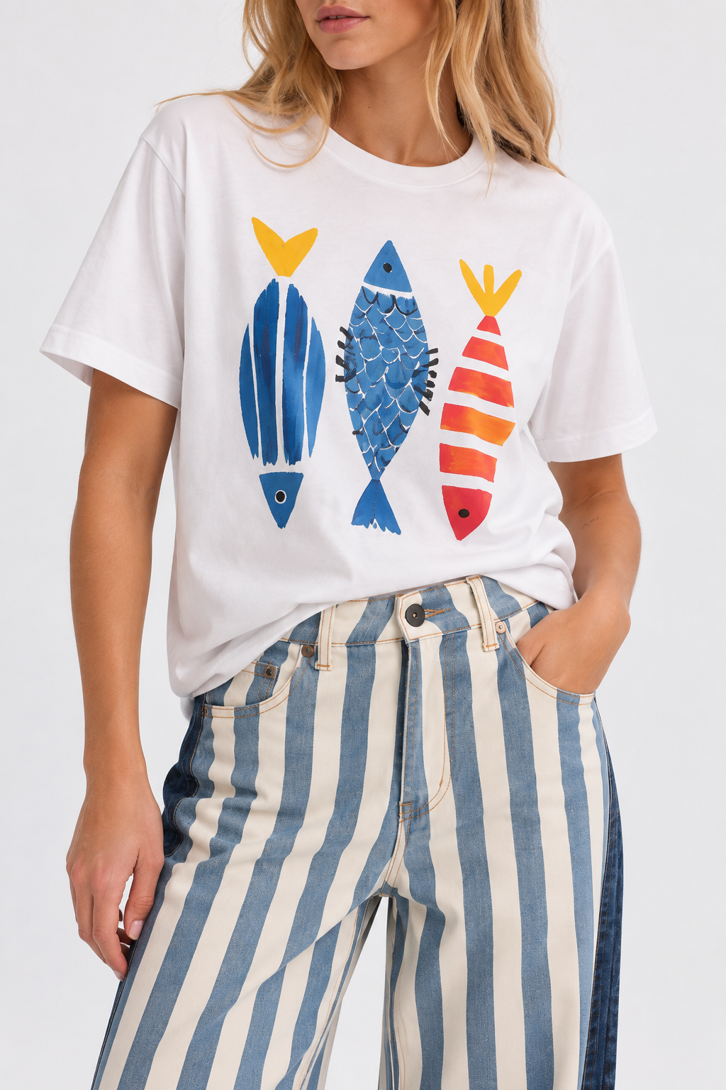 REMERA TRES PECES PECHO 26R0177