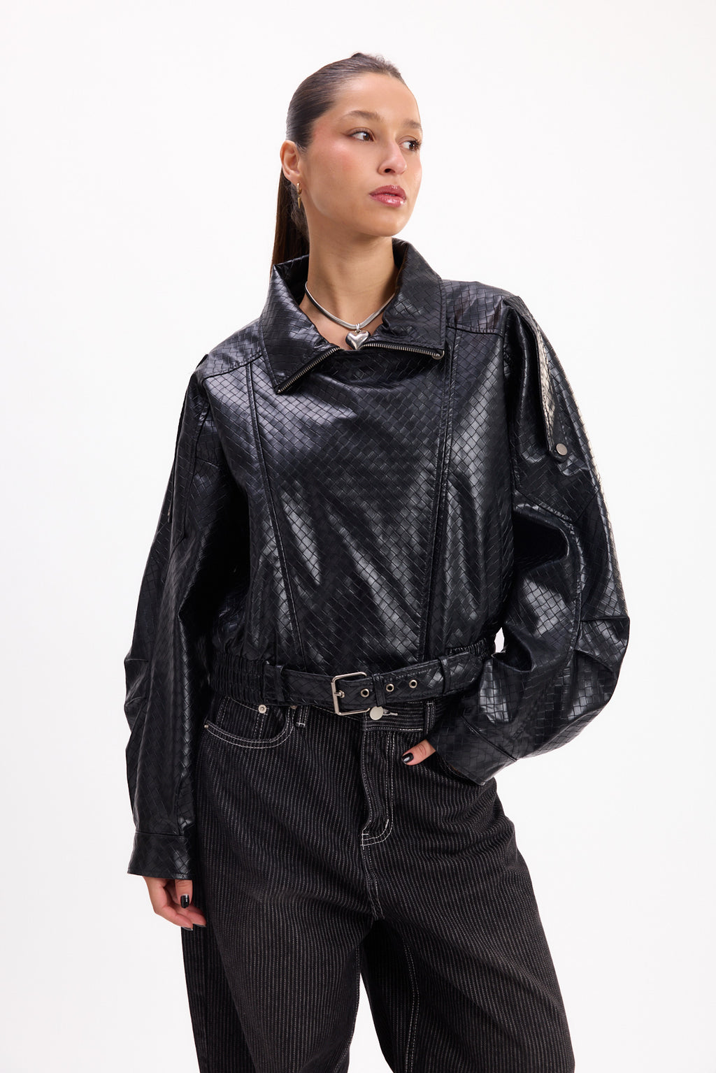 CAMPERA CUERINA TEXTURA 26R0063