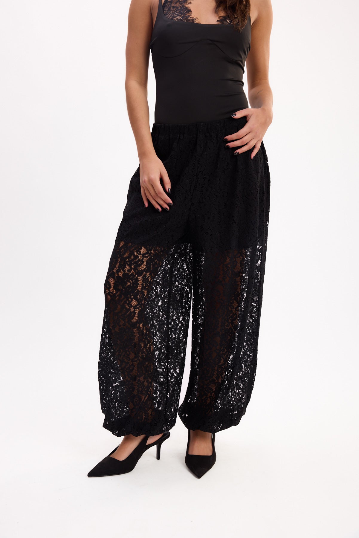 PANTALÓN BABUCHA ENCAJE 26R0036