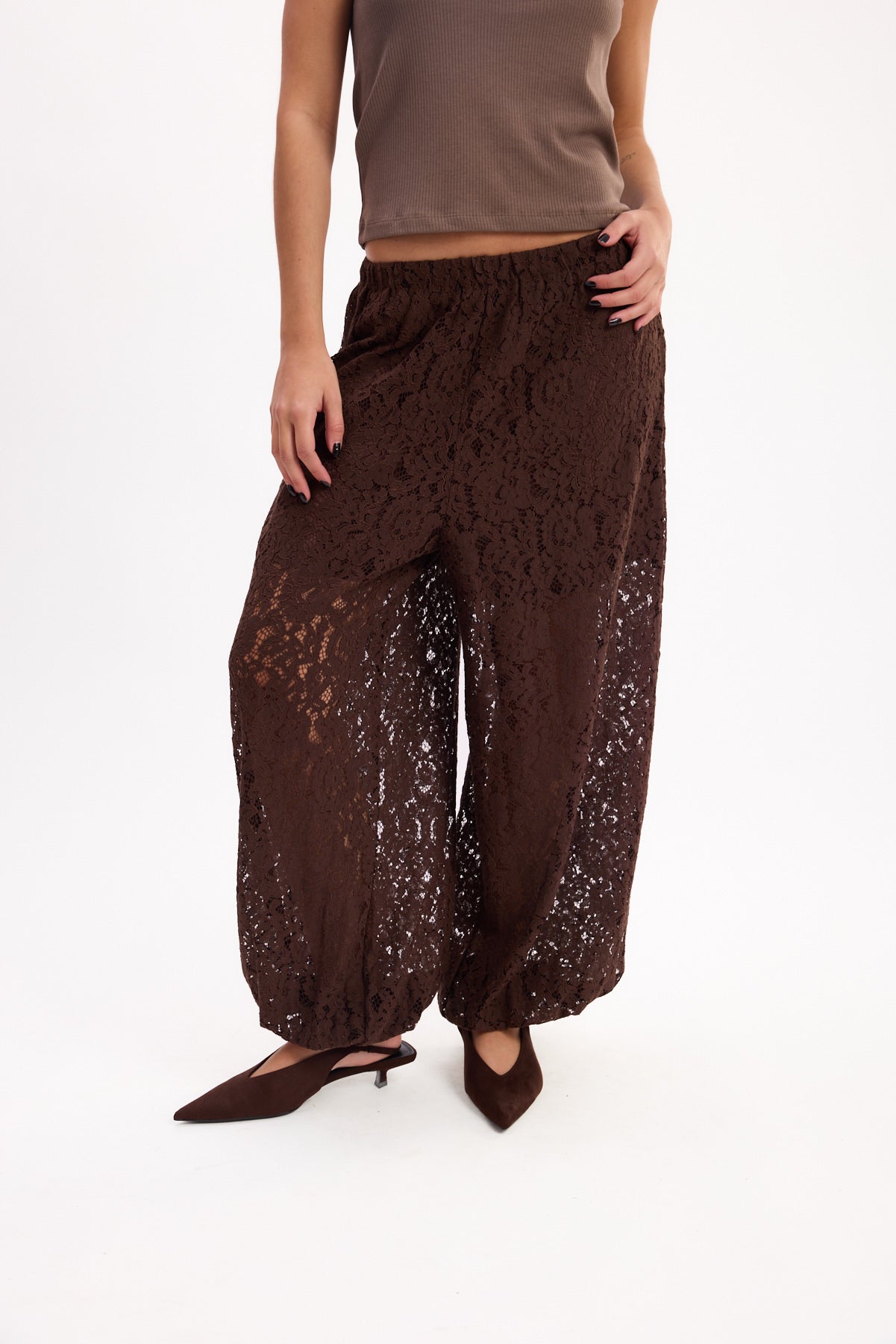 PANTALÓN BABUCHA ENCAJE 26R0036