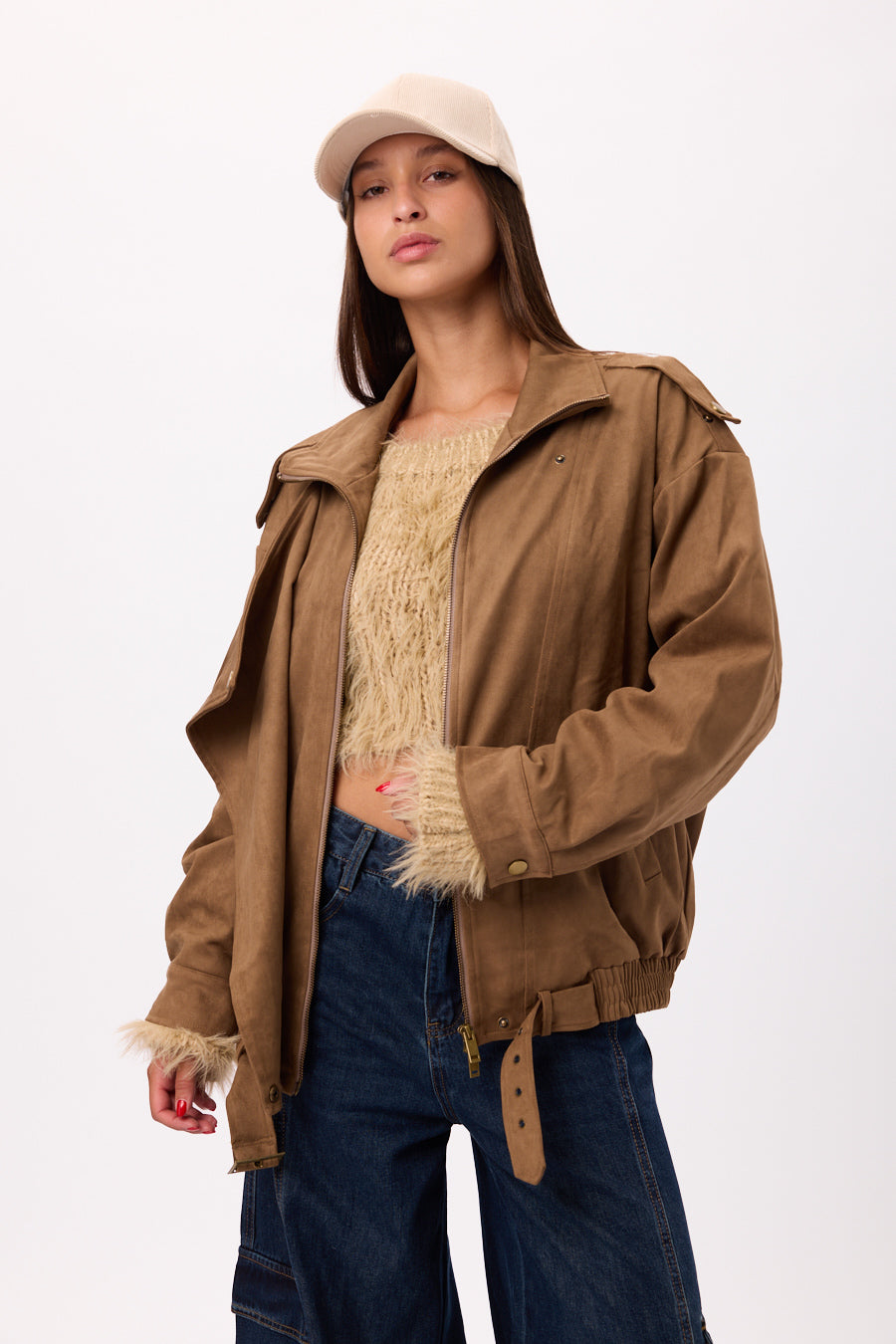 BOMBER SIMIL GAMUZA 25R8312
