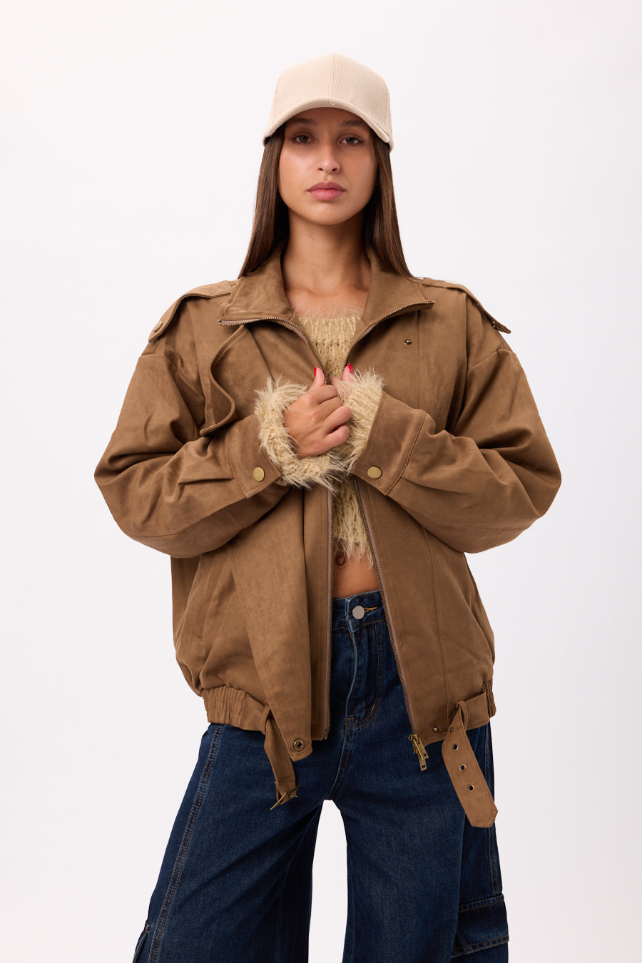 BOMBER SIMIL GAMUZA 25R8312