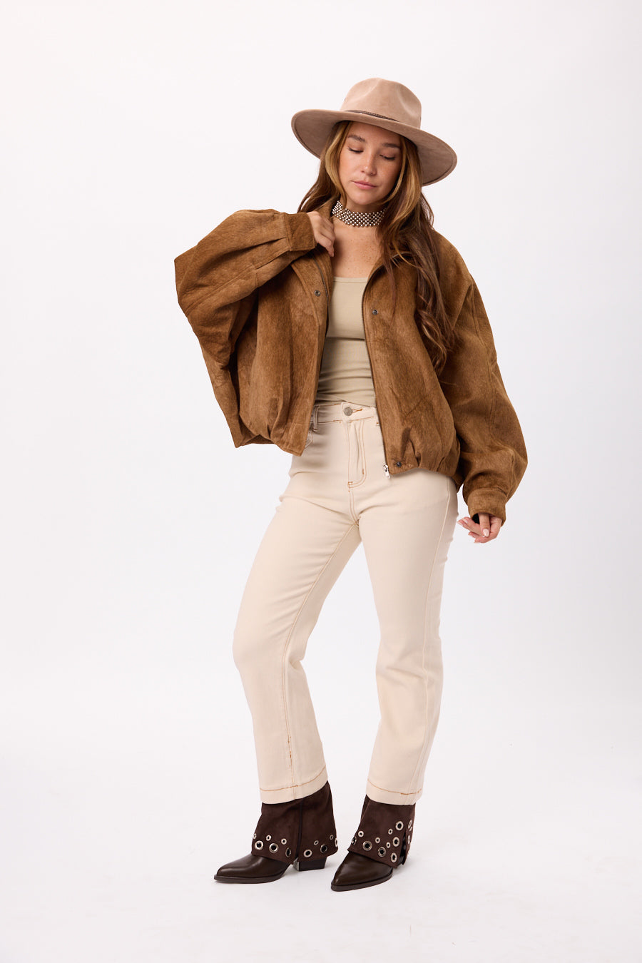 BOMBER SIMIL GAMUZA 25R8310