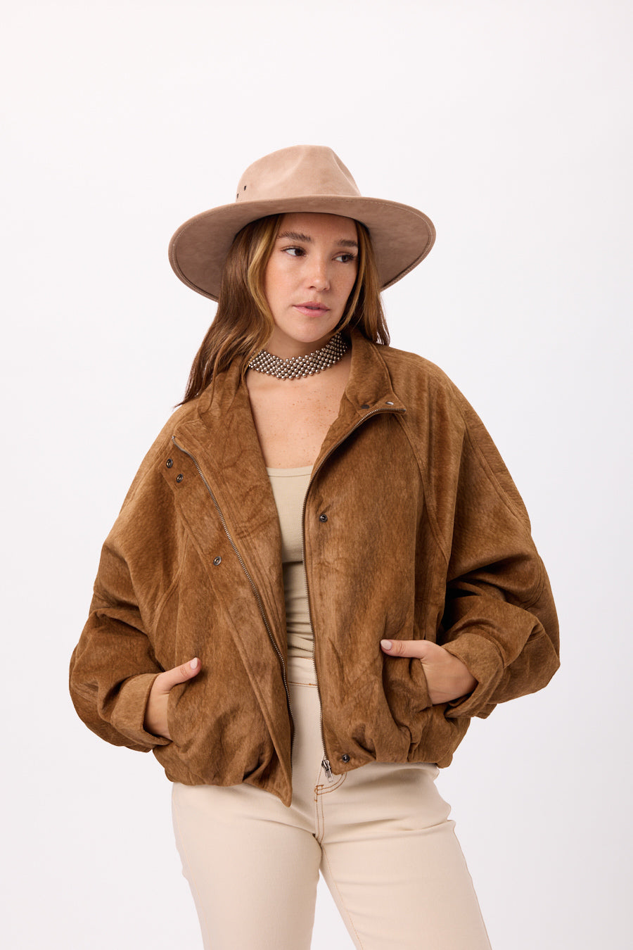 BOMBER SIMIL GAMUZA 25R8310