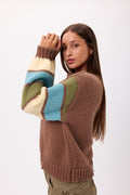 SWEATER PELUCHE MANGAS RAYADAS 25R8245
