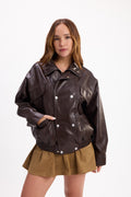 CHAQUETA SIMIL CUERO 25R8364