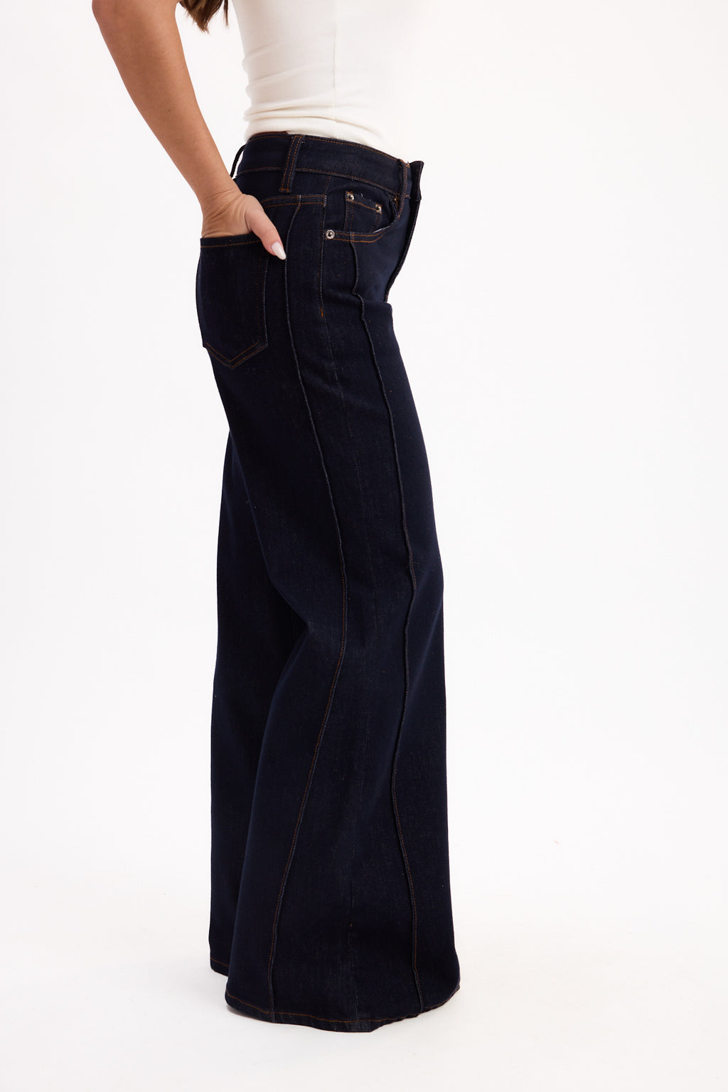 JEAN WIDE LEG OSCURO 25R8273