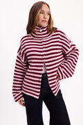 CARDIGAN RAYADO 26R0019