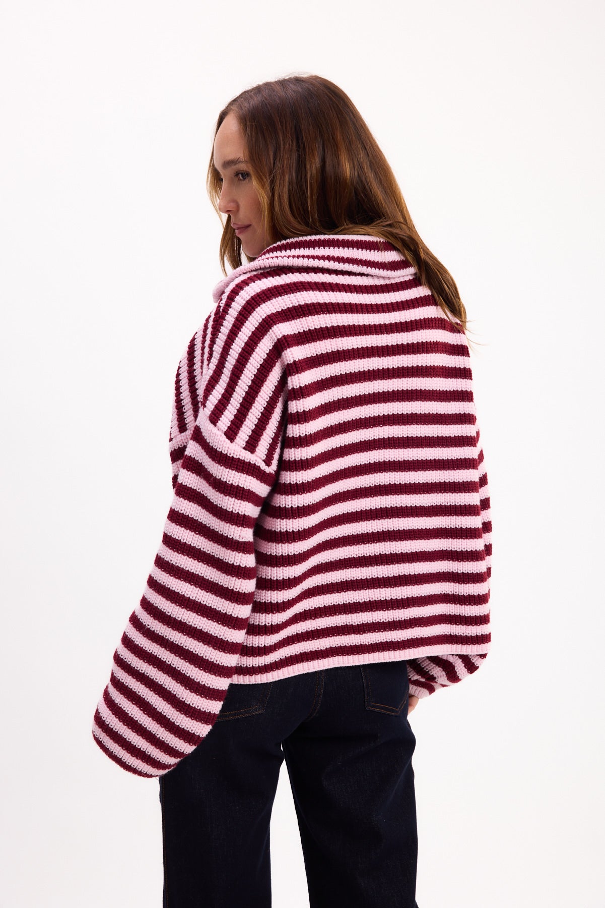 CARDIGAN RAYADO 26R0019