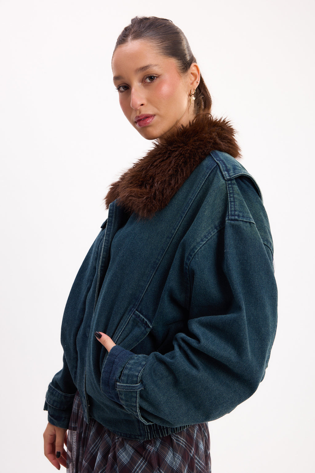 CHAQUETA JEAN PELUDO 26R0023