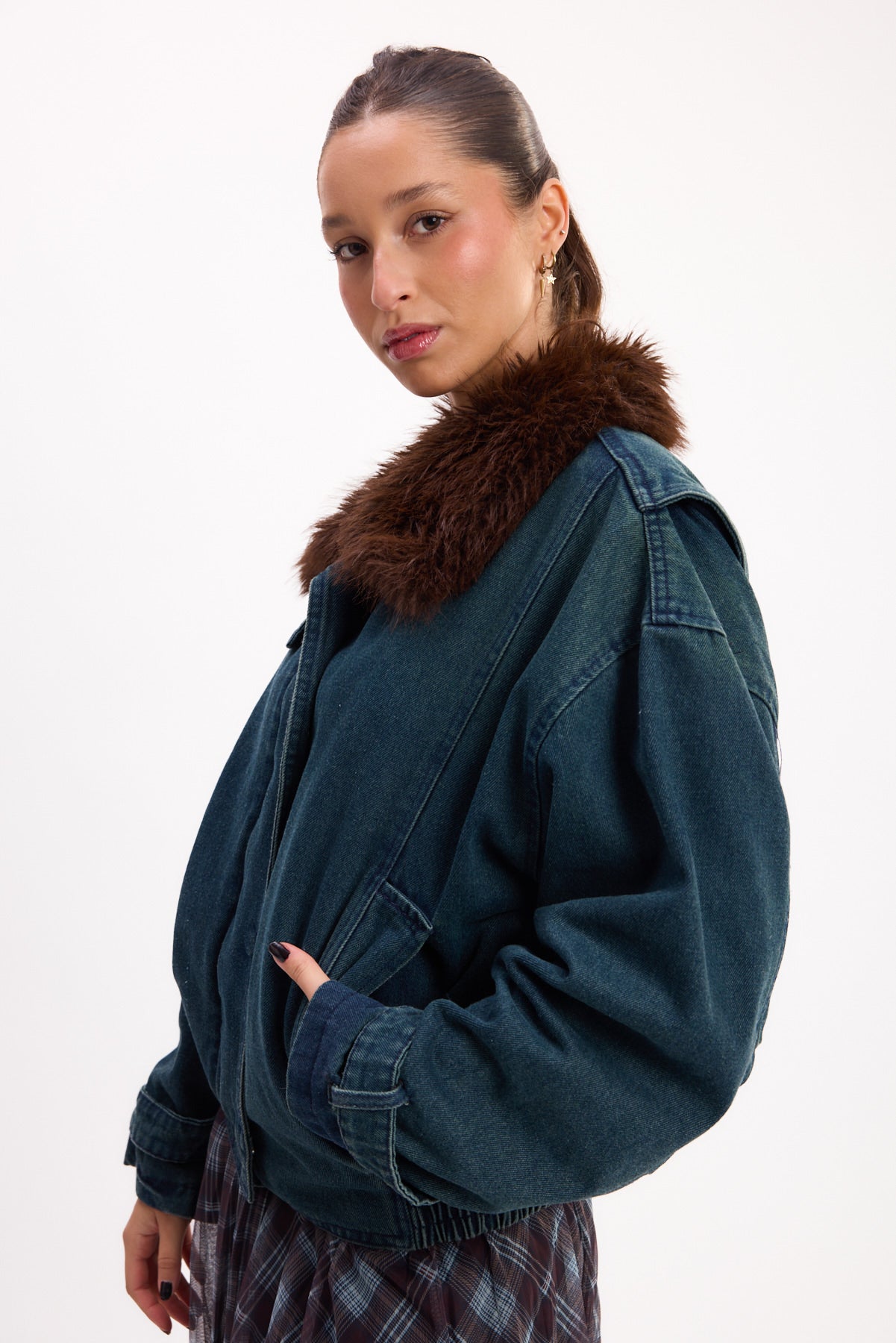 CHAQUETA JEAN PELUDO 26R0023