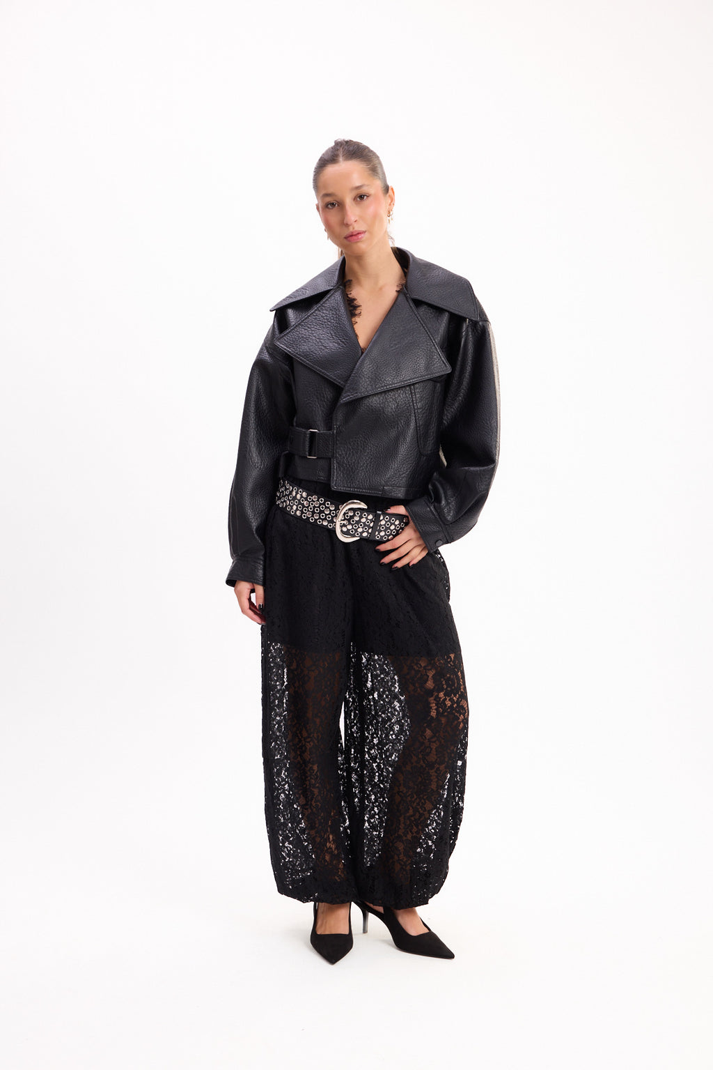 CHAQUETA CUERINA TEXTURA 26R0046