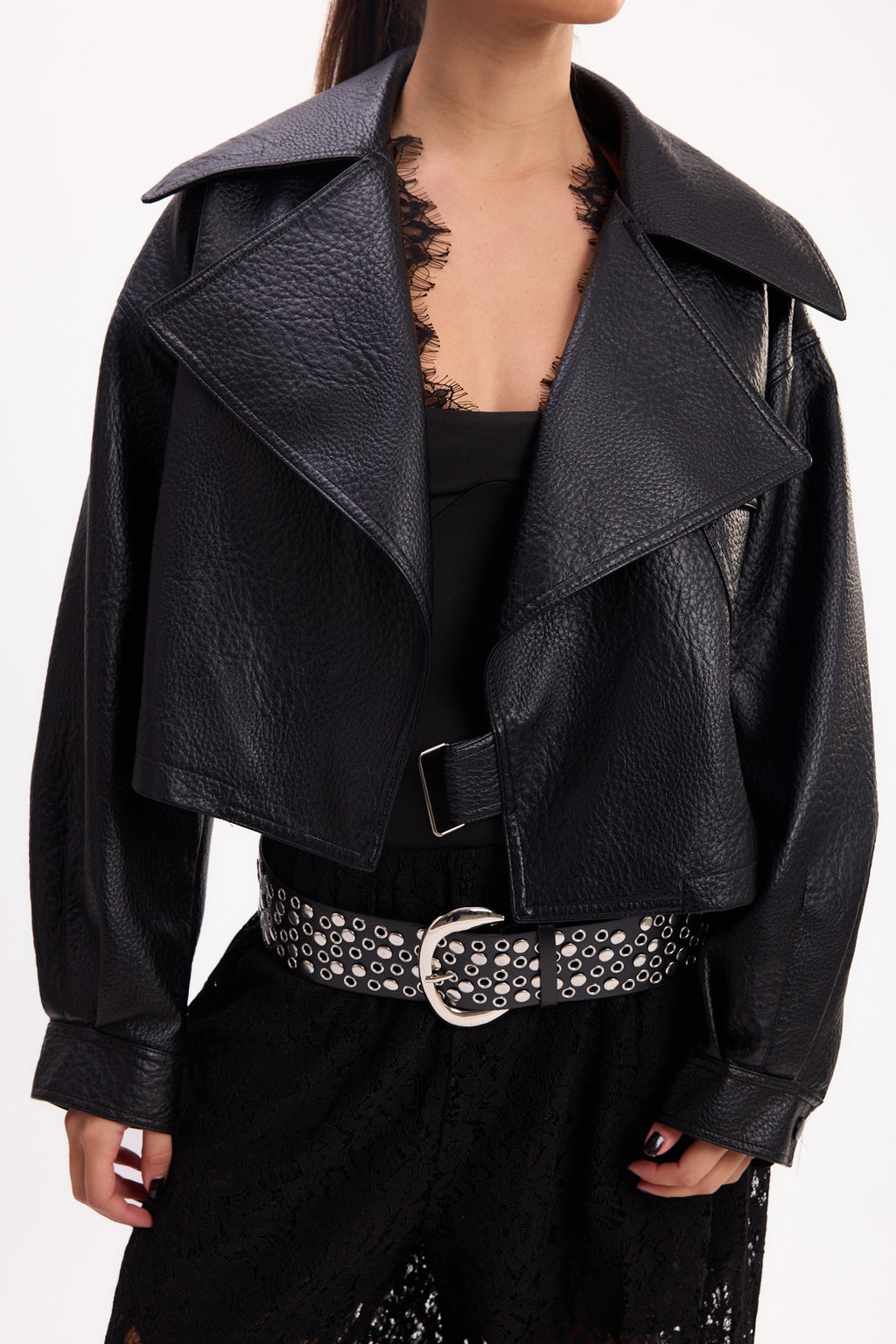 CHAQUETA CUERINA TEXTURA 26R0046