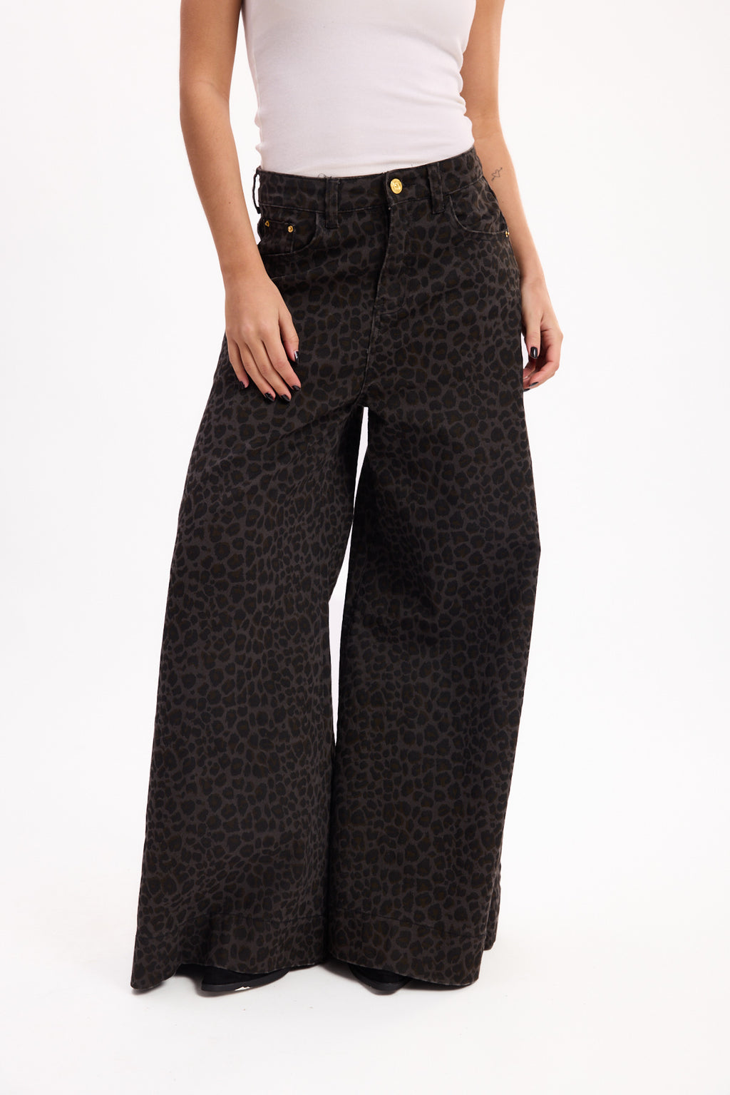 JEAN ANCHO ANIMAL PRINT 25R8283