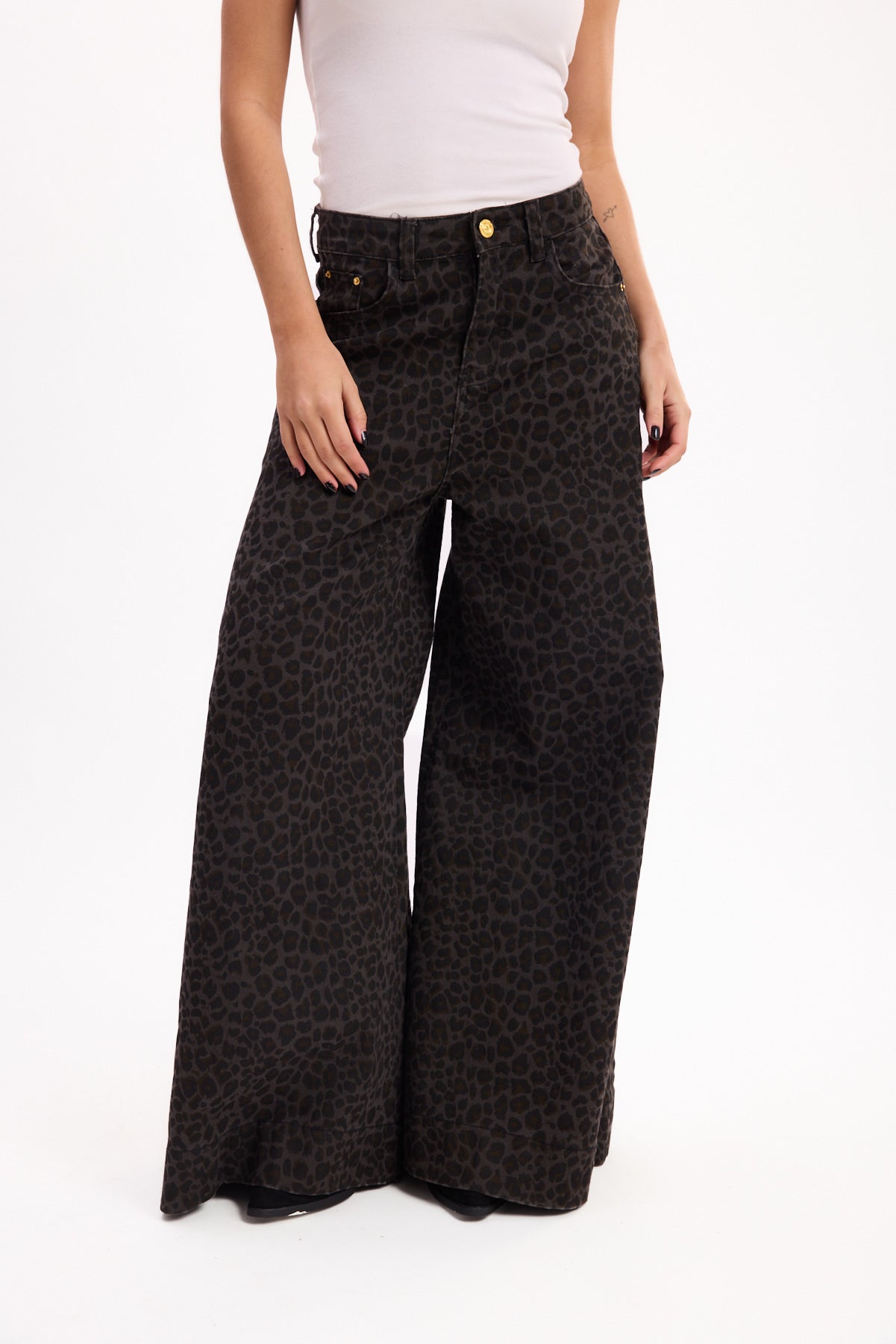 JEAN ANCHO ANIMAL PRINT 25R8283