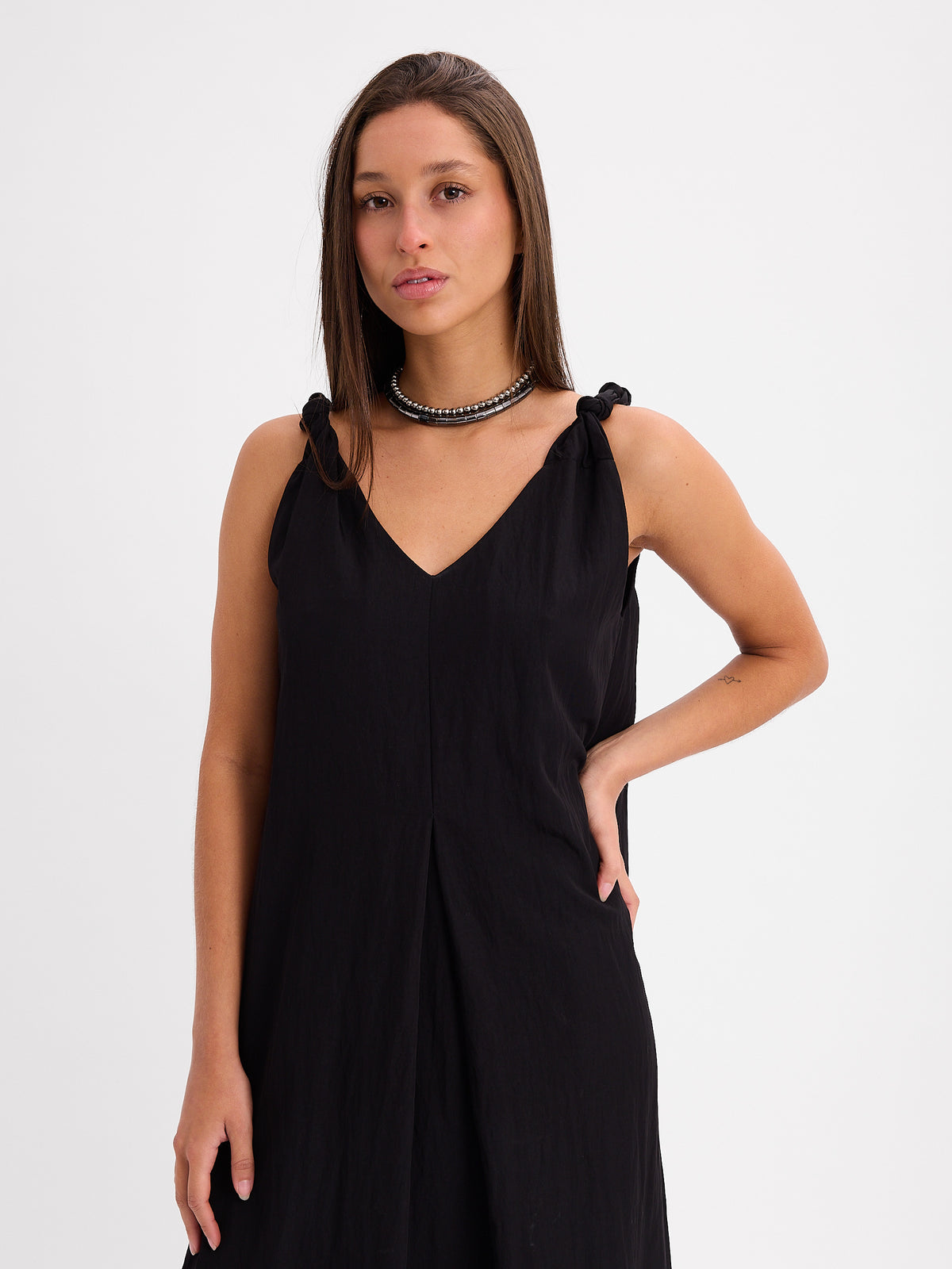 VESTIDO LARGO ESCOTE V 26R0121