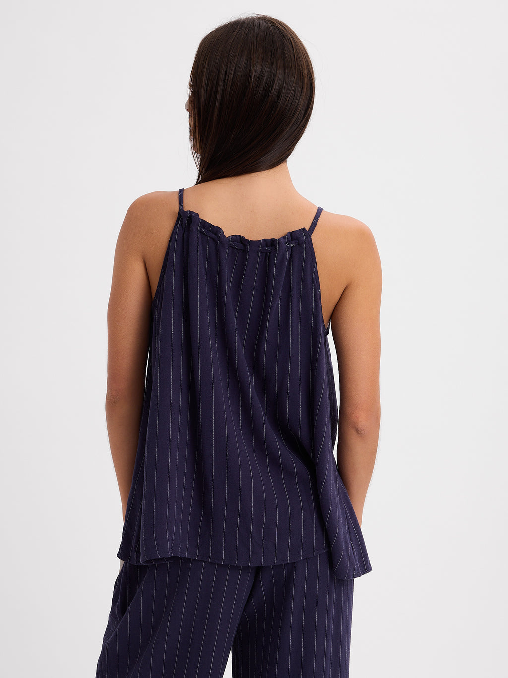CONJUNTO PANTALON MUSCULOSA RAYADO 26R0113