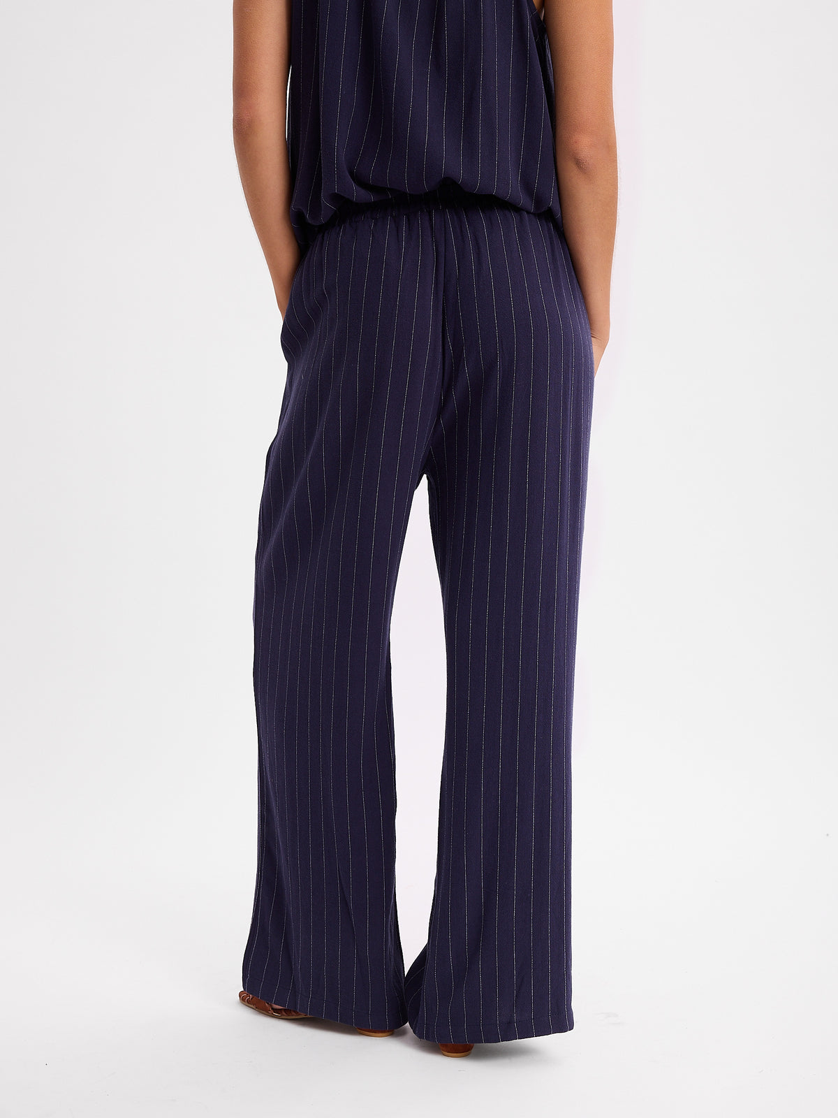 CONJUNTO PANTALON MUSCULOSA RAYADO 26R0113